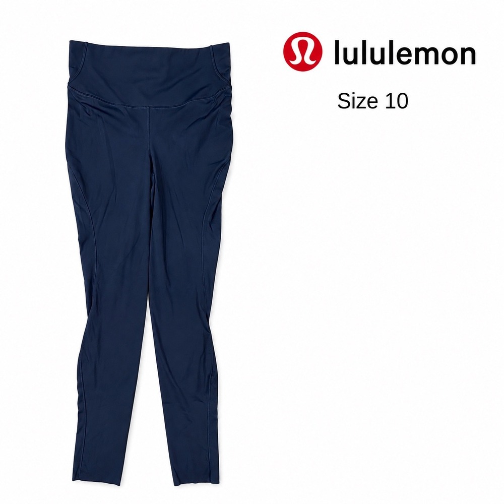 Lululemon Base Pace High Rise Tight 28 Leggings Womens 10 True Navy Nulux